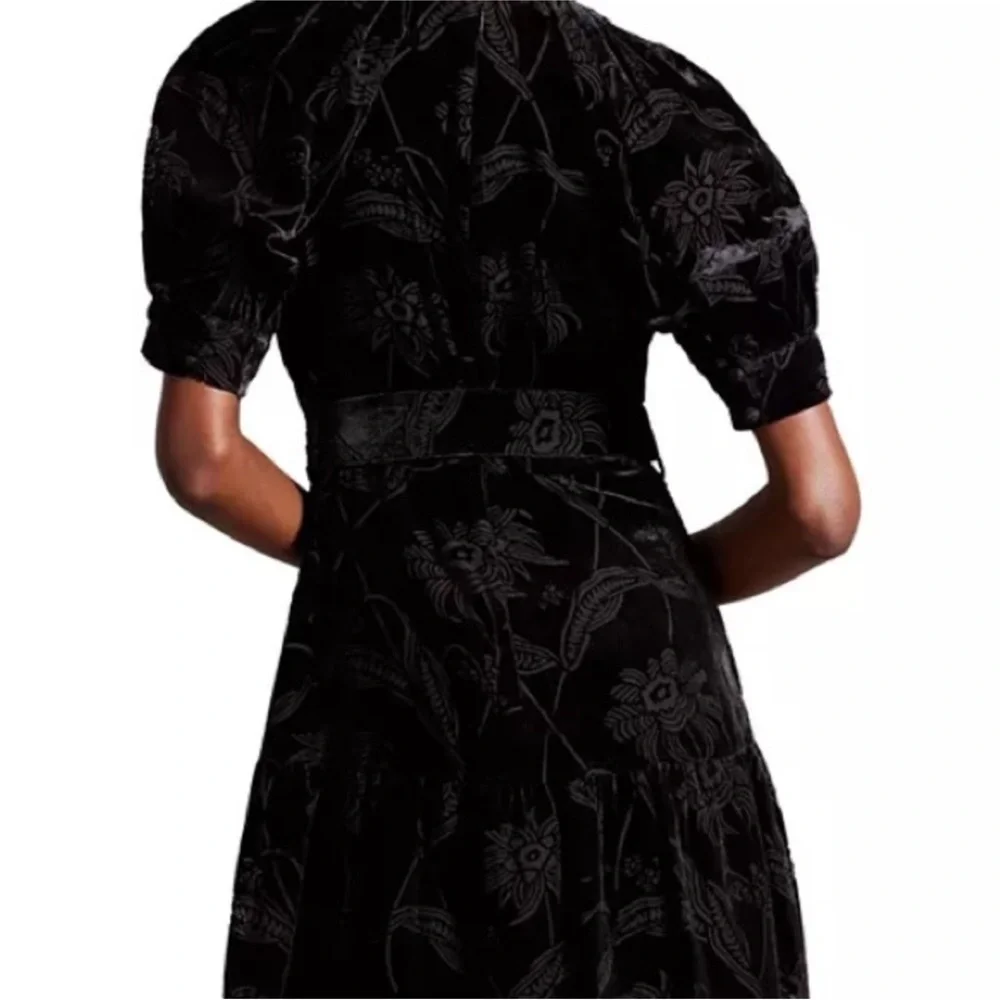 NWT Ted Baker Tilliiy Belted Velvet Dress | Size 2